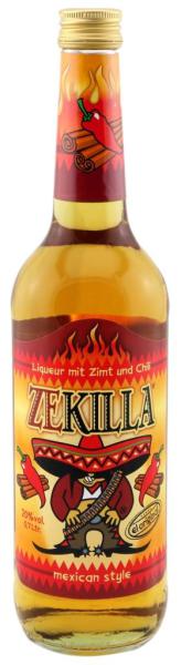 Zekilla mexican style Zimtlikör mit Chili 20 % vol.